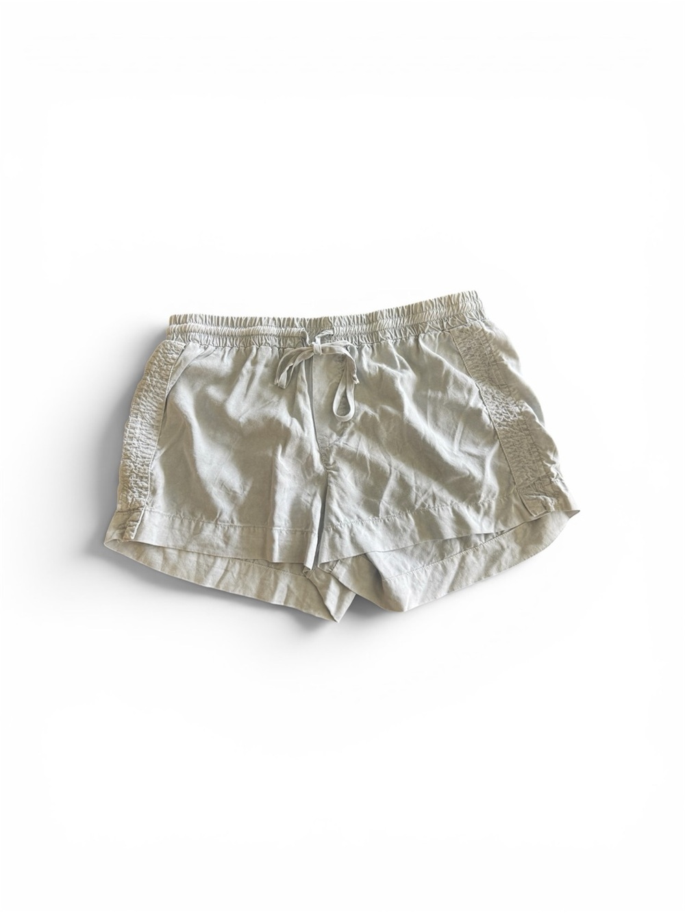 Bella Dahl Grey Tencel Shorts Small Elastic Waist Drawstring